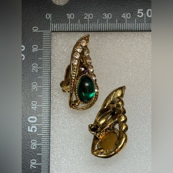 Art Nouveau clip on earrings - Picture 4 of 4